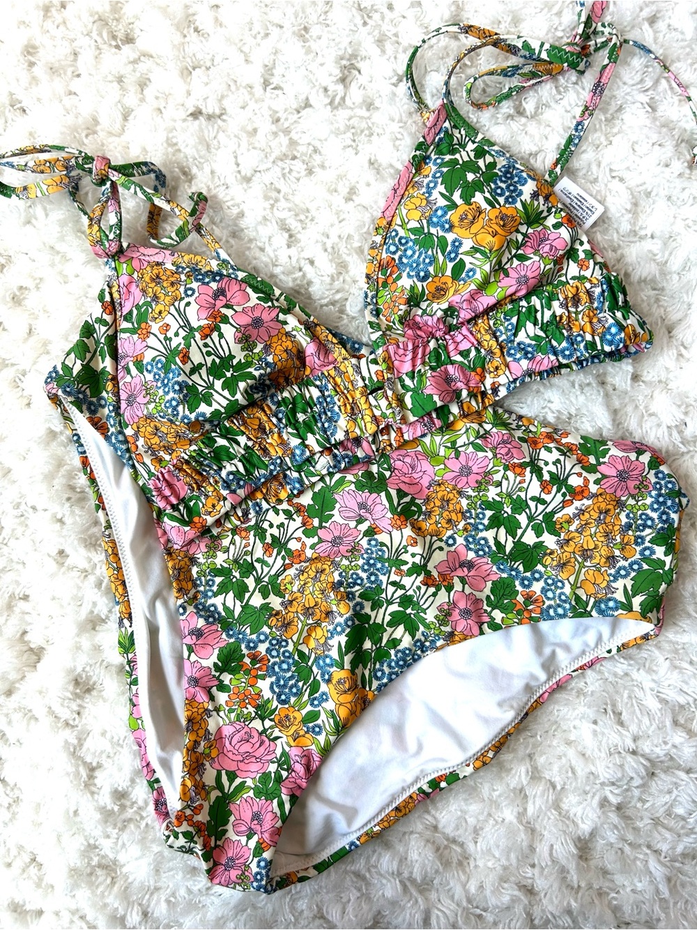 Liberty of London Floral Bikini Set - Pink, Yellow & Green